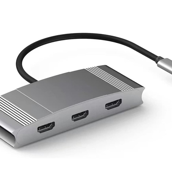 USB C to 3 HDMI Adapter,Type C Multi Monitor 3 Port, - Picture 1 of 6